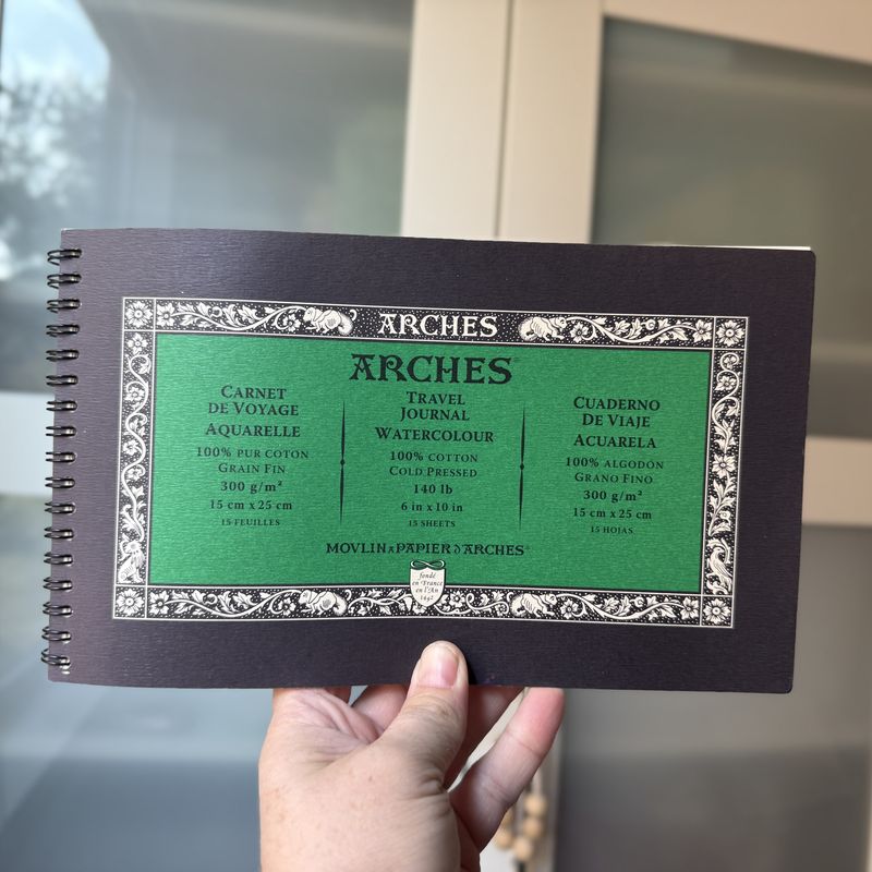 Arches Cold Press 140 lb Watercolor Travel Journal