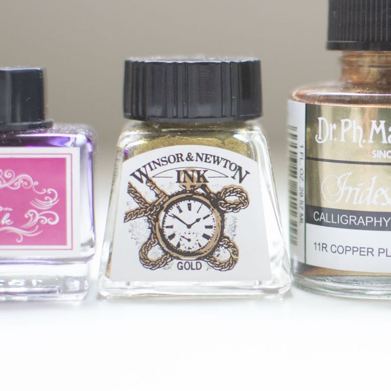 Winsor & Newton Drawing Ink, Gold, 30ml